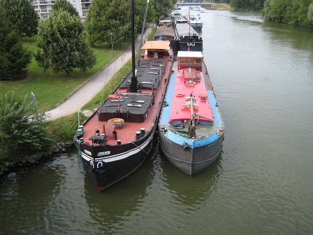 alongside the local boats