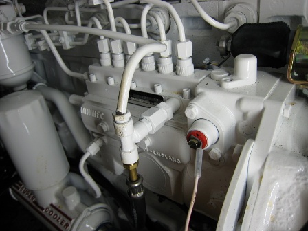 Engine in white