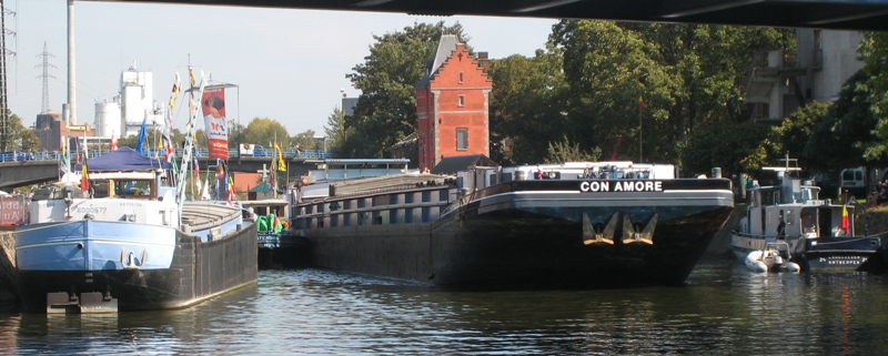 Barging through