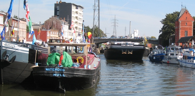 Barging through